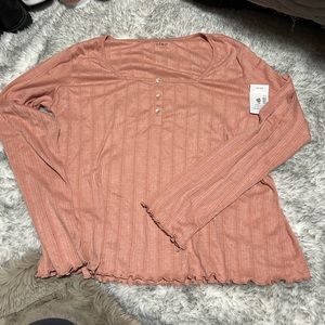 Cleo Loose Long Sleeve Henley